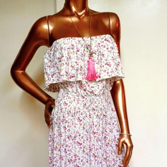 VTG Country Girl Antique Rose Maxi - Picture 2 of 4